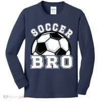 Soccer Brother Of A Soccer Player Bro Kids Long Sleeve Shirt thumb 0