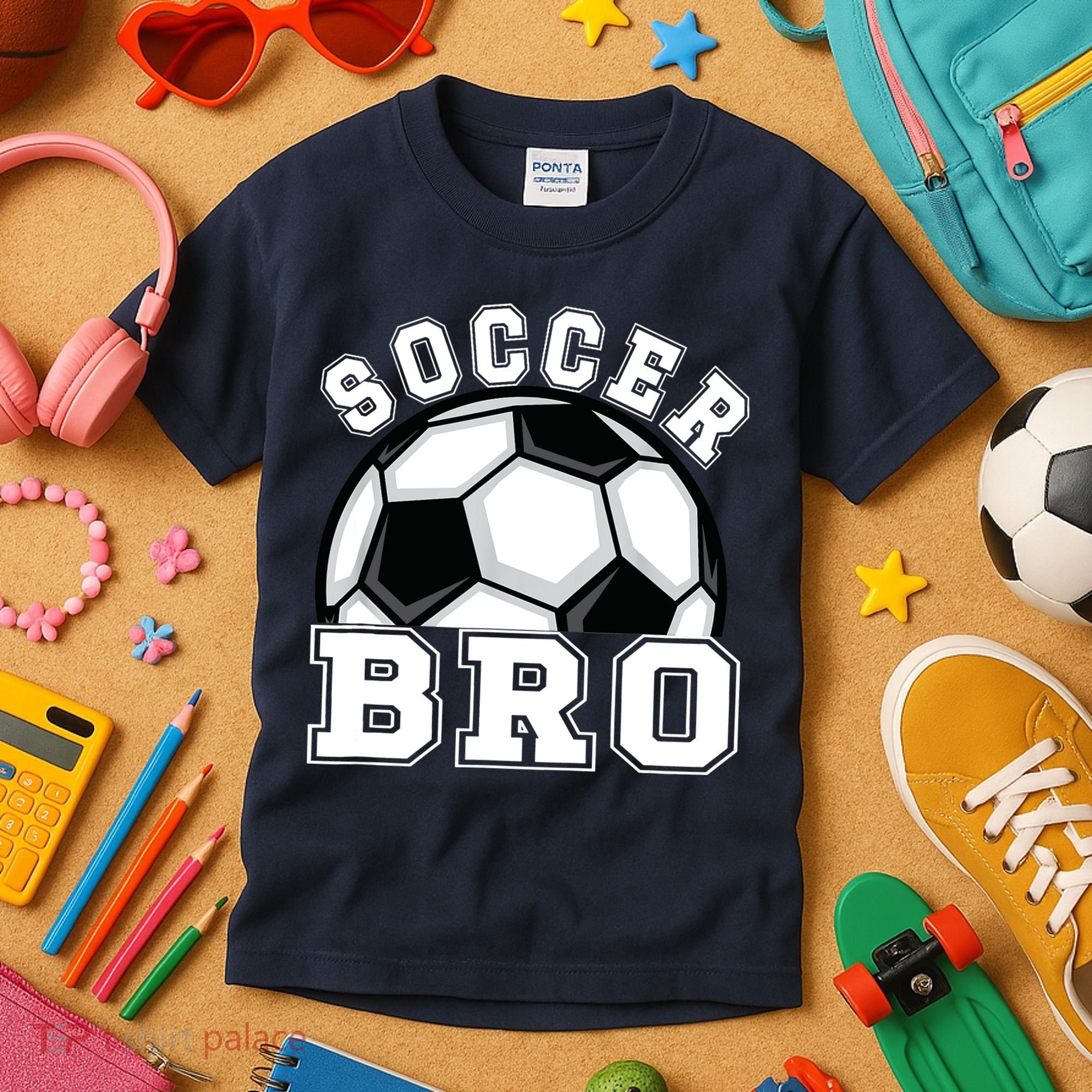 Soccer Brother Of A Soccer Player Bro Kids T-Shirt
