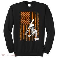 Skeleton Baseball Player Fan Skeleton Halloween Baseball Sweatshirt thumb 0