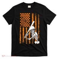 Skeleton Baseball Player Fan Skeleton Halloween Baseball T-Shirt thumb 0