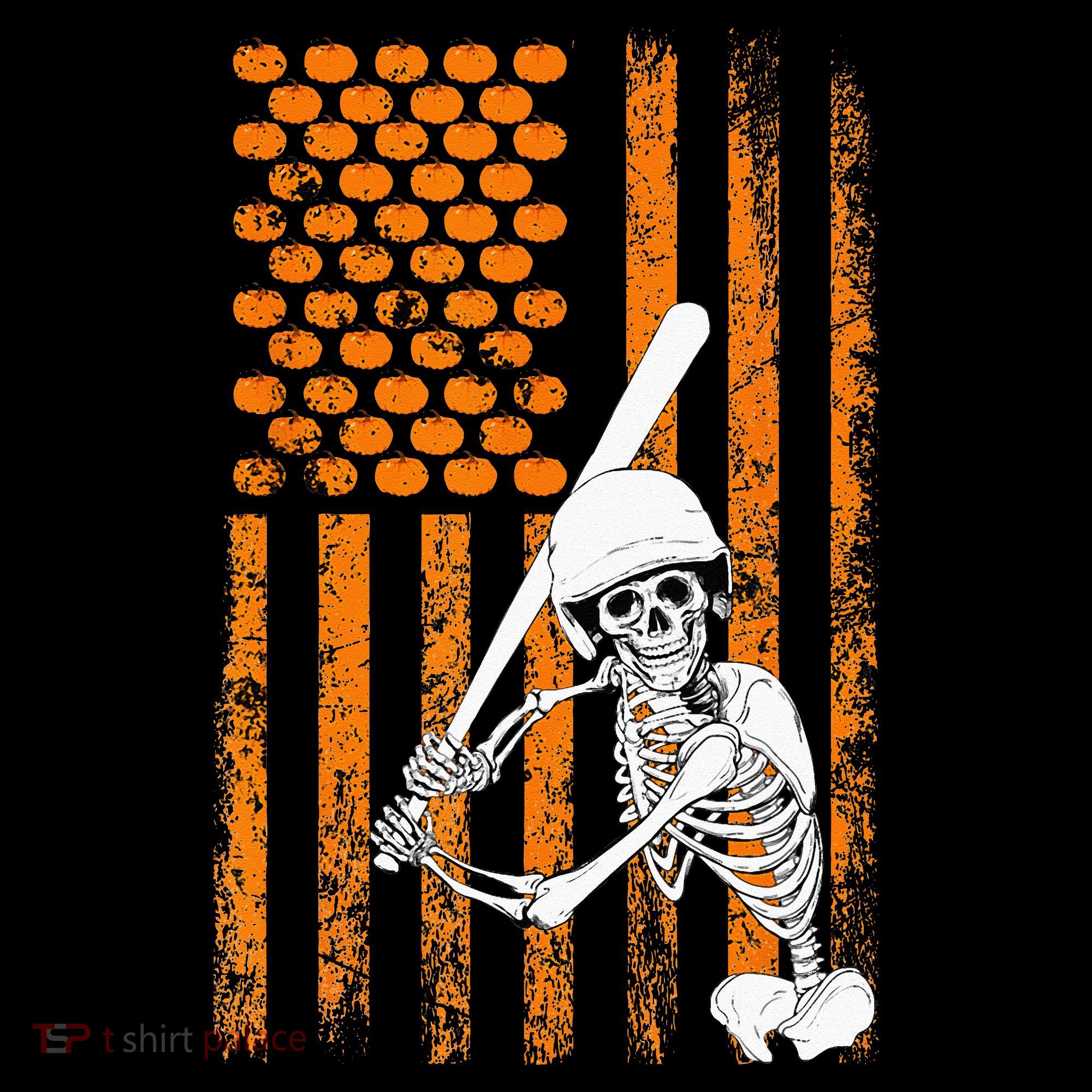 Skeleton Baseball Player Fan Skeleton Halloween Baseball T-Shirt