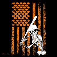 Skeleton Baseball Player Fan Skeleton Halloween Baseball Women's Hoodie thumb 2