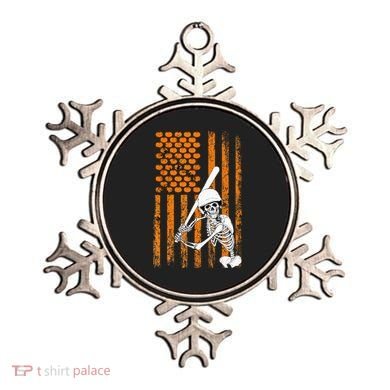 Skeleton Baseball Player Fan Skeleton Halloween Baseball Ornament