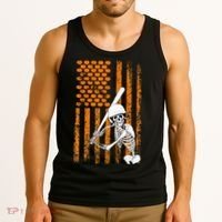 Skeleton Baseball Player Fan Skeleton Halloween Baseball Tank Top thumb 3