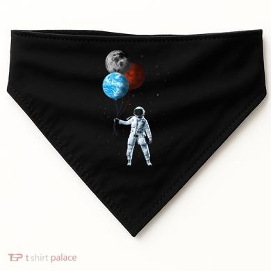 Planet Balloons Astronaut Space USA-Made Doggie Bandana
