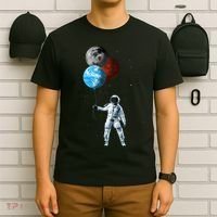 Planet Balloons Astronaut Space T-Shirt thumb 6