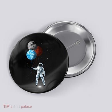 Planet Balloons Astronaut Space Button