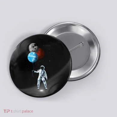 Planet Balloons Astronaut Space Button