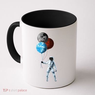 Planet Balloons Astronaut Space Coffee Mug