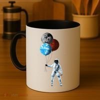 Planet Balloons Astronaut Space Coffee Mug thumb 4