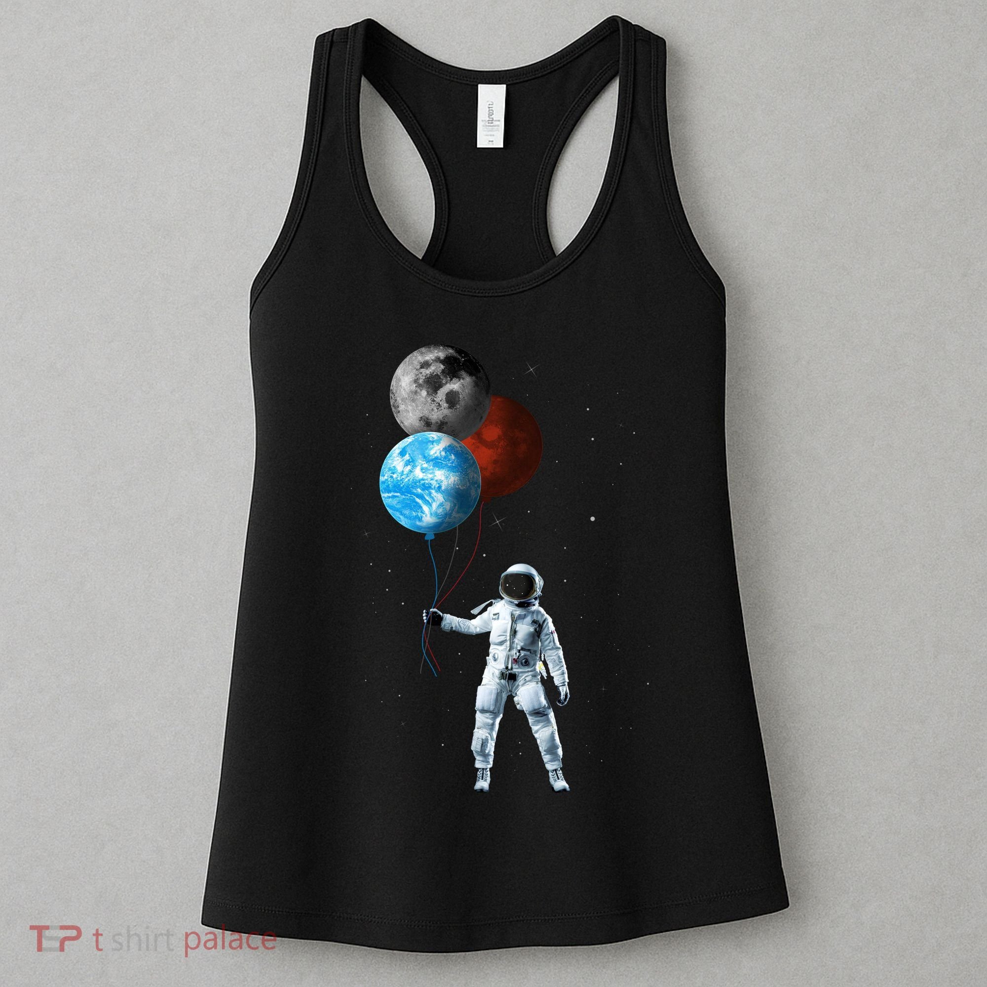 Planet Balloons Astronaut Space Women's Tank Top