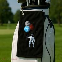 Planet Balloons Astronaut Space Golf Towel thumb 2