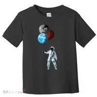 Planet Balloons Astronaut Space Toddler T-Shirt thumb 0