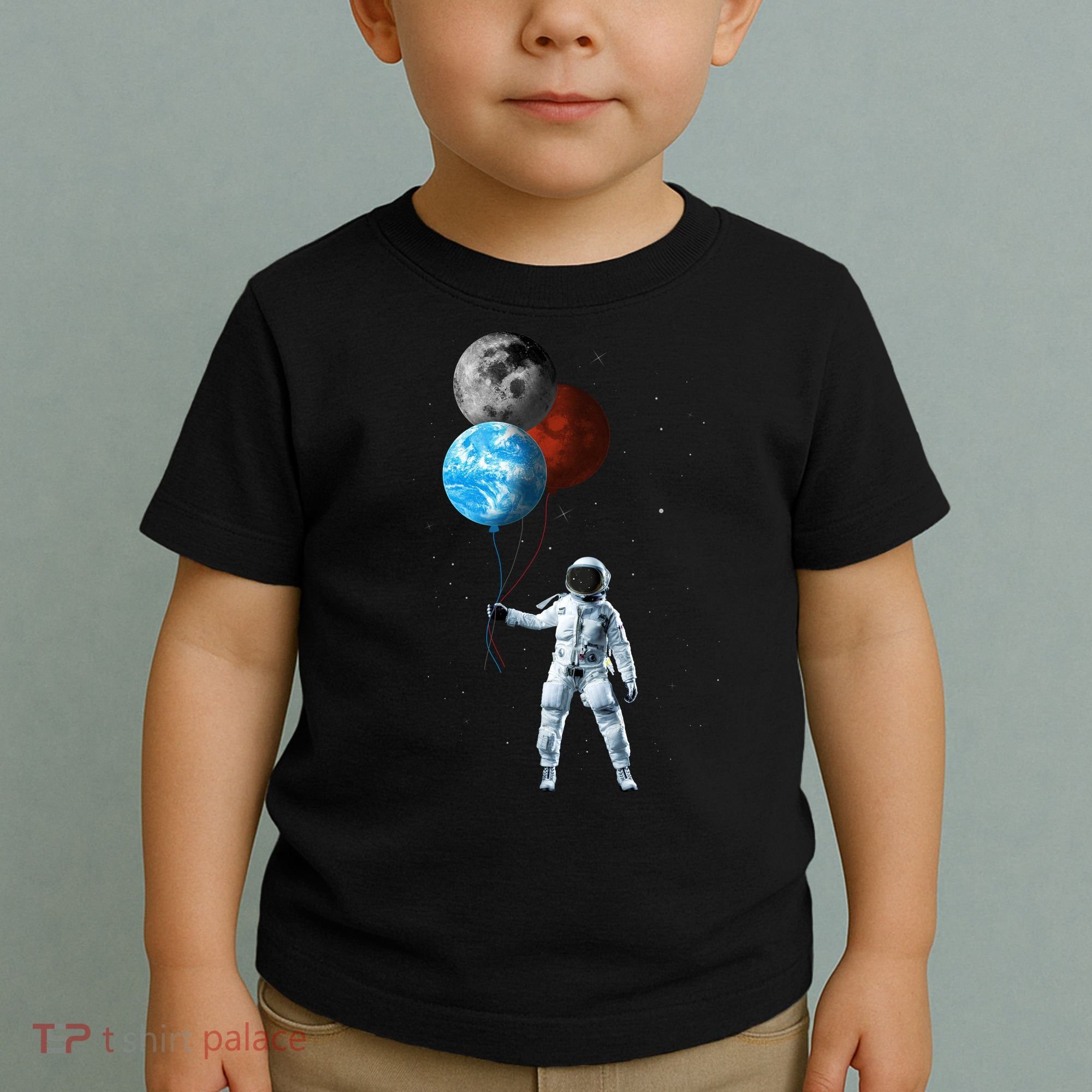 Planet Balloons Astronaut Space Toddler T-Shirt
