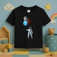 Planet Balloons Astronaut Space Toddler T-Shirt thumb 3