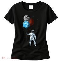 Planet Balloons Astronaut Space Women's T-Shirt thumb 0