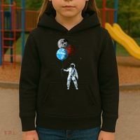 Planet Balloons Astronaut Space Kids Hoodie thumb 3