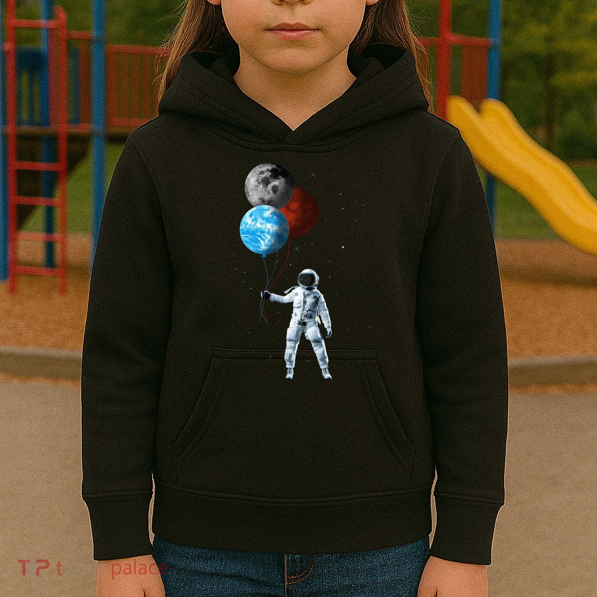 Planet Balloons Astronaut Space Kids Hoodie
