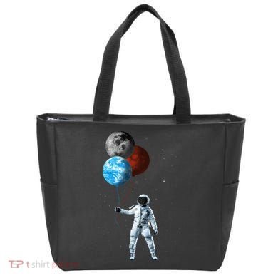 Planet Balloons Astronaut Space Tote Bag
