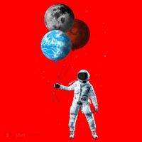 Planet Balloons Astronaut Space Santa Hat thumb 1
