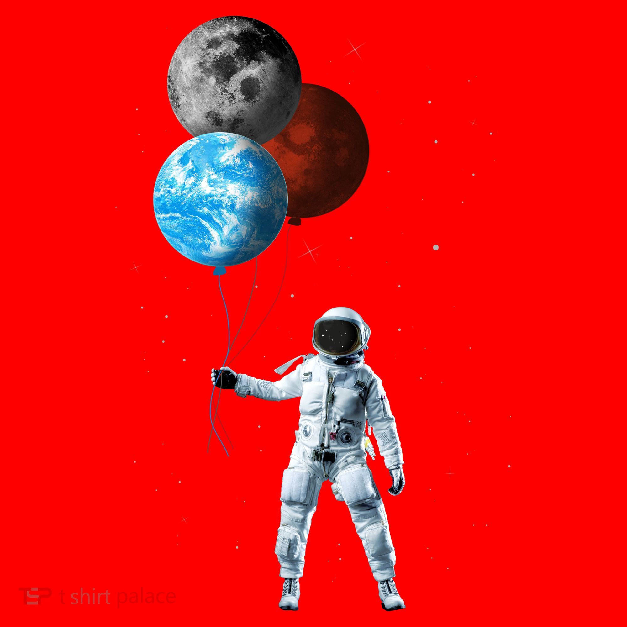 Planet Balloons Astronaut Space Santa Hat
