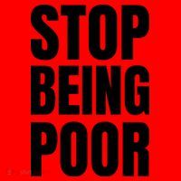 Stop Being Poor Funny Bold Quote Santa Hat thumb 1