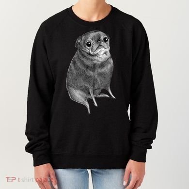Sweet Black Pug Women's Sweatshirt