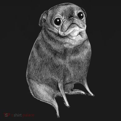 Sweet Black Pug Hoodie