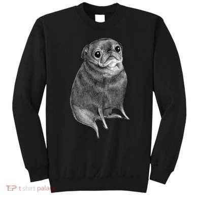 Sweet Black Pug Sweatshirt
