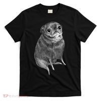 Sweet Black Pug T-Shirt thumb 0