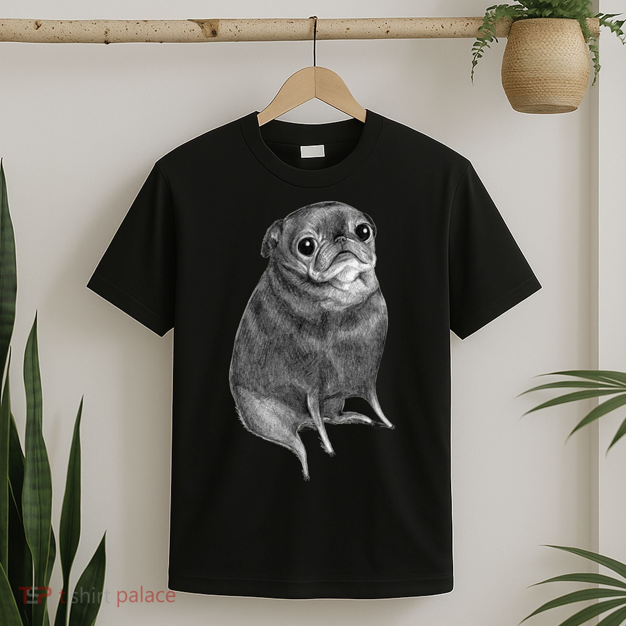 Sweet Black Pug T-Shirt