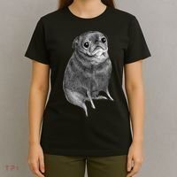 Sweet Black Pug T-Shirt thumb 4