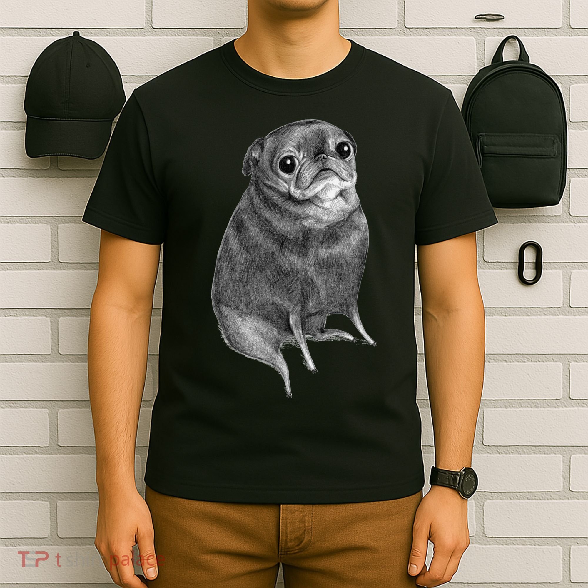 Sweet Black Pug T-Shirt