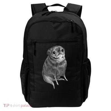 Sweet Black Pug Backpack