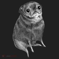Sweet Black Pug Beanie thumb 2
