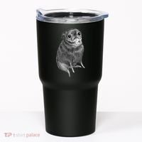 Sweet Black Pug Tumbler thumb 0