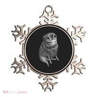 Sweet Black Pug Ornament thumb 0