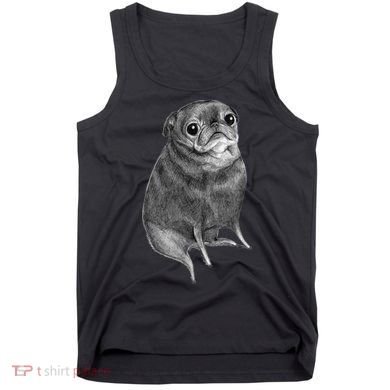 Sweet Black Pug Tank Top