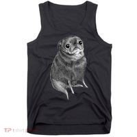 Sweet Black Pug Tank Top thumb 0