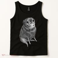 Sweet Black Pug Tank Top thumb 2