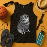 Sweet Black Pug Tank Top thumb 4