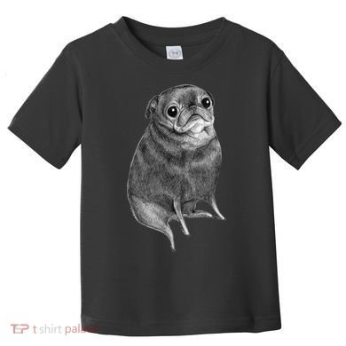 Sweet Black Pug Toddler T-Shirt