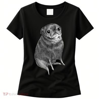 Sweet Black Pug Women's T-Shirt
