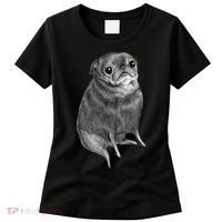 Sweet Black Pug Women's T-Shirt thumb 0