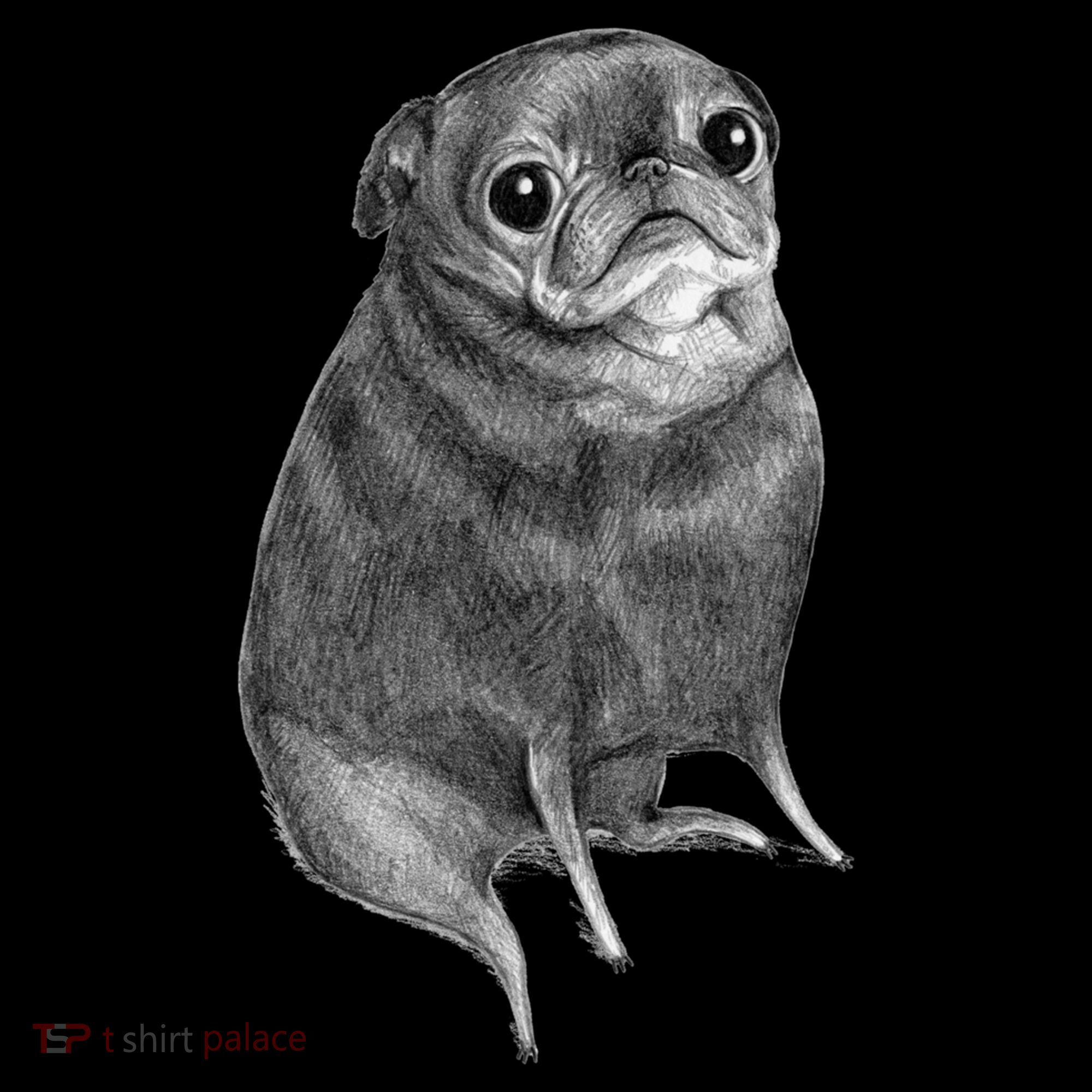 Sweet Black Pug Kids Sweatshirt