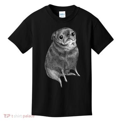 Sweet Black Pug Kids T-Shirt