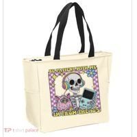 Skeleton Be Patient With Me I'm From The 90s Tote Bag thumb 2