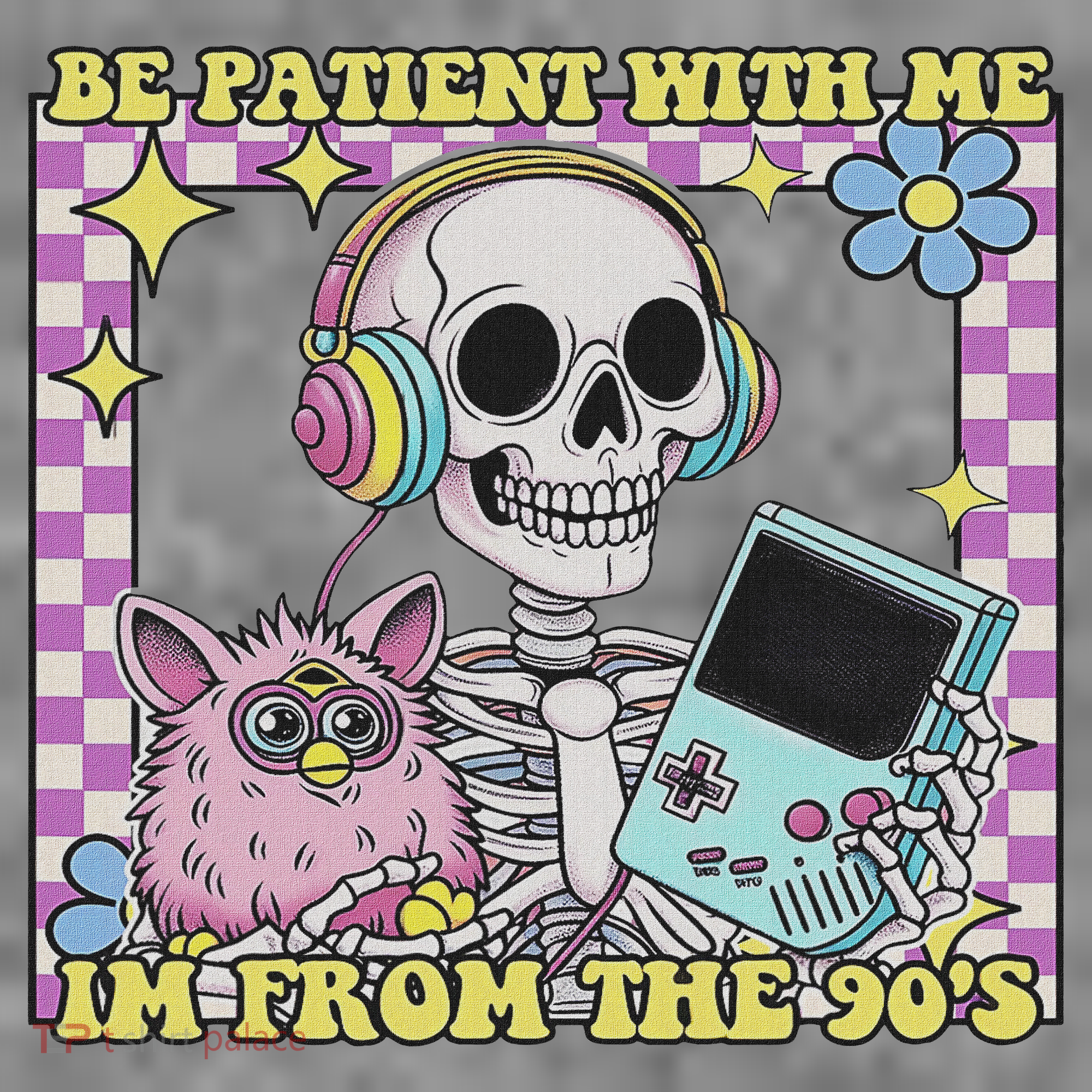 Skeleton Be Patient With Me I'm From The 90s Toddler Hoodie