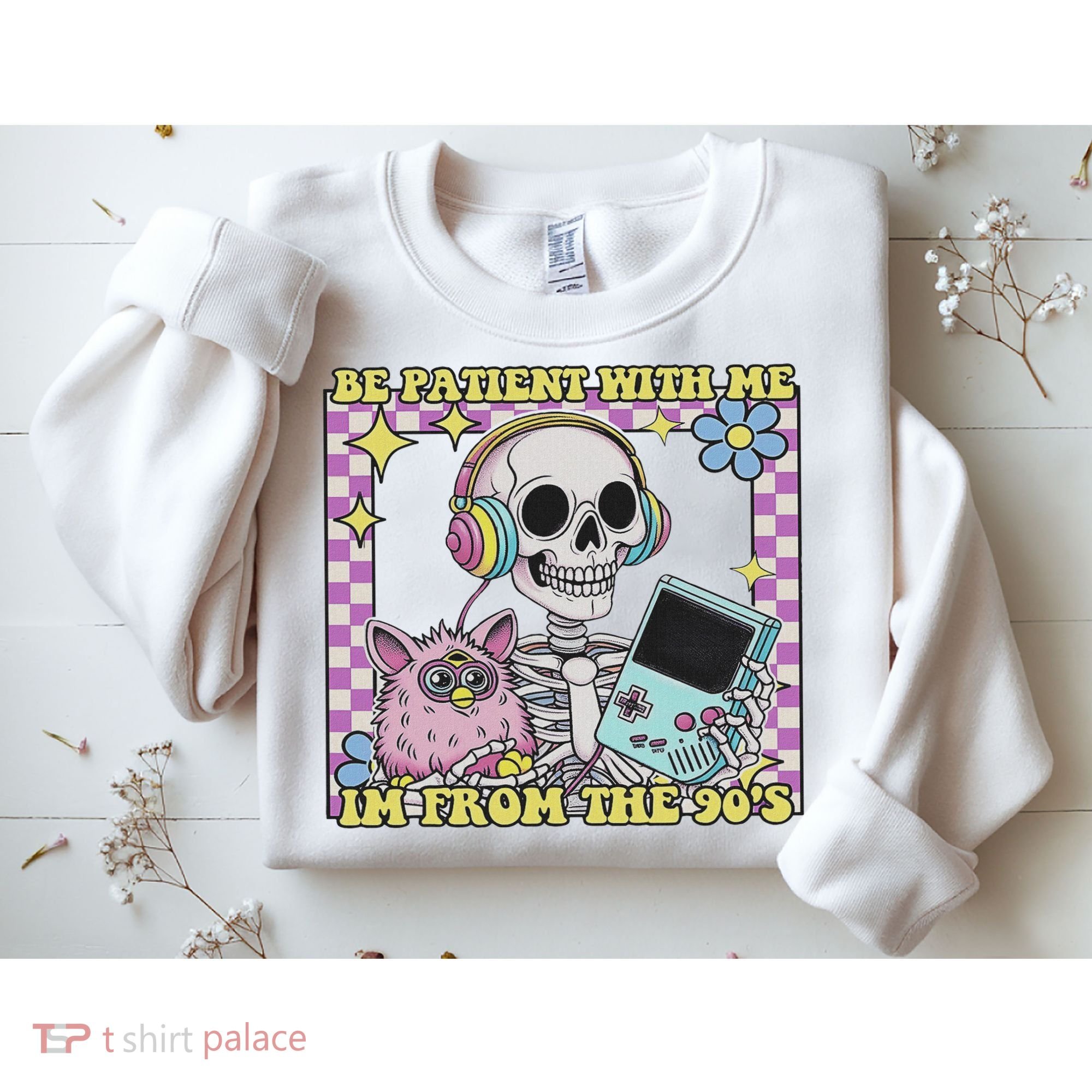 Skeleton Be Patient With Me I'm From The 90s Sweatshirt