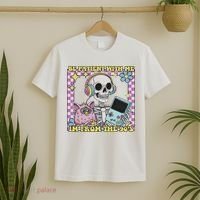 Skeleton Be Patient With Me I'm From The 90s T-Shirt thumb 2